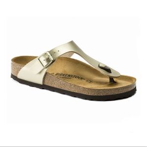 NIB Gold Gizeh Birkenstocks
